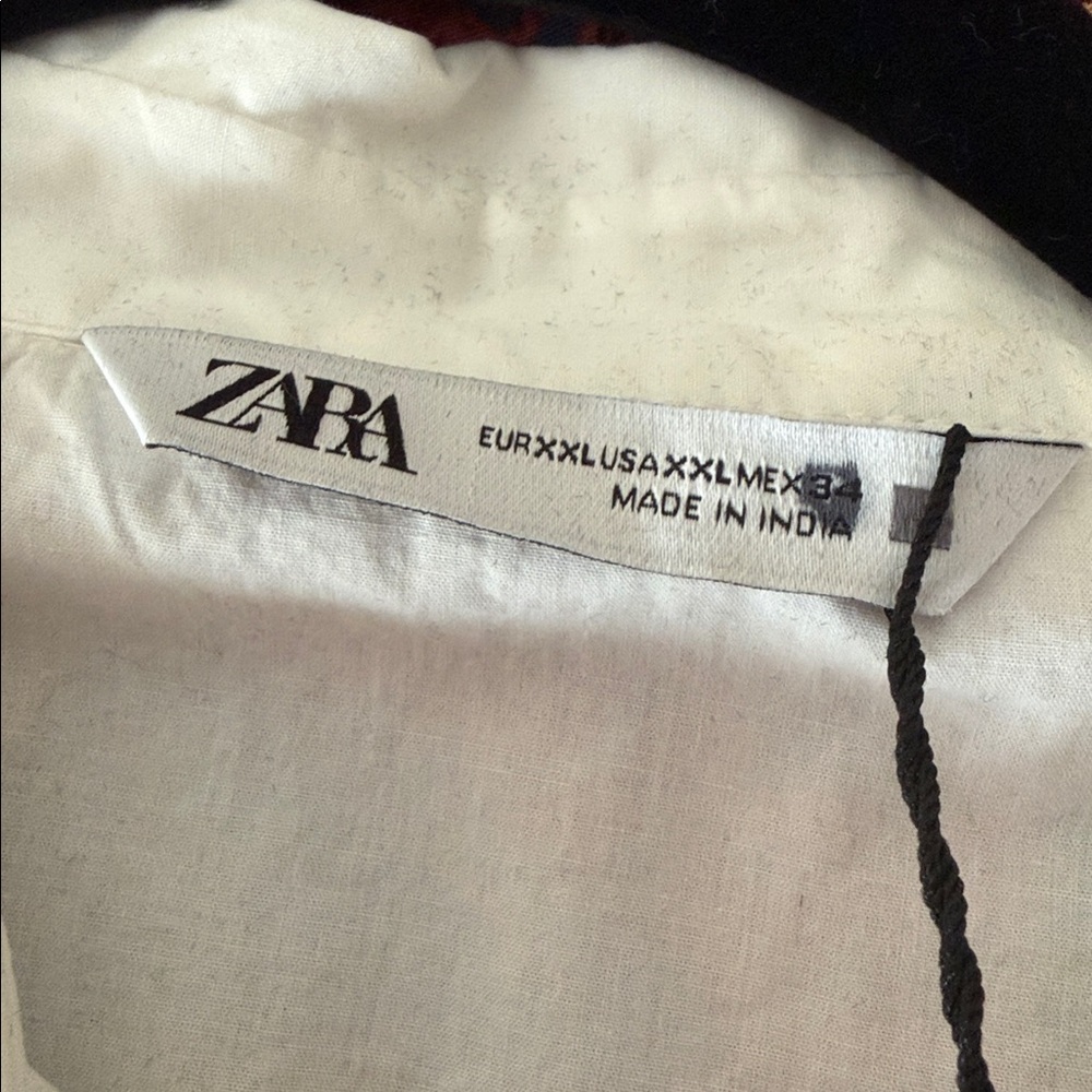 Zara poplin lace-detail button down shirt - Picture 6 of 7